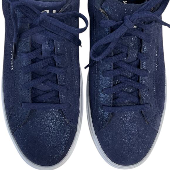 Cole Haan GC Daily Suede Sneaker Navy Blue Crosscourt Womens sz 9 - Picture 7 of 14